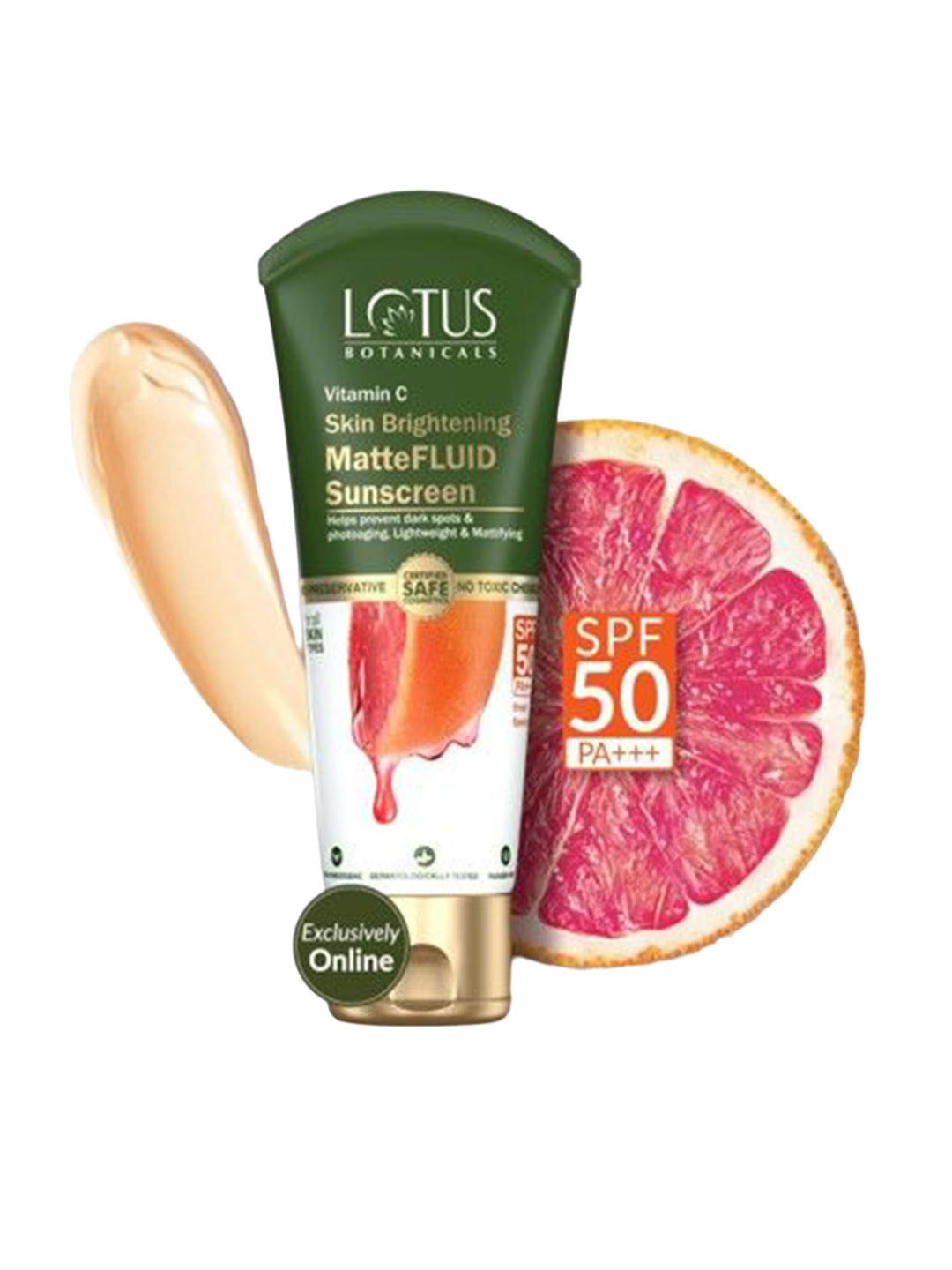 Lotus Botanicals Vitamin C MatteFluid SPF 50+  Sunscreen-75g