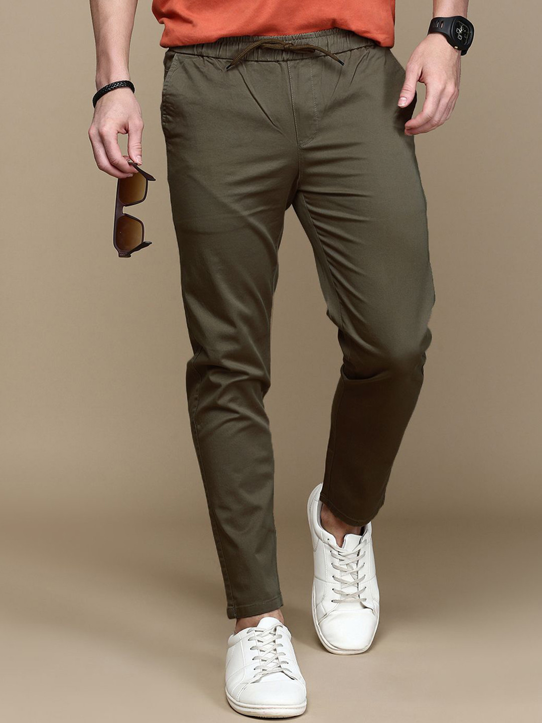 Chennis Men Joggers Women Solid Trousers