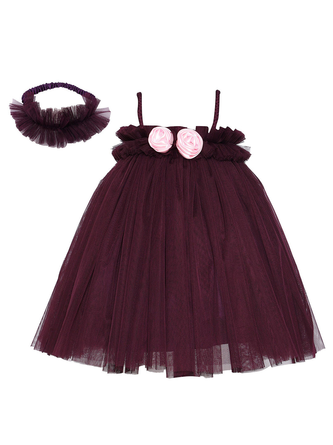 Pink Wings Net Fit & Flare Dress