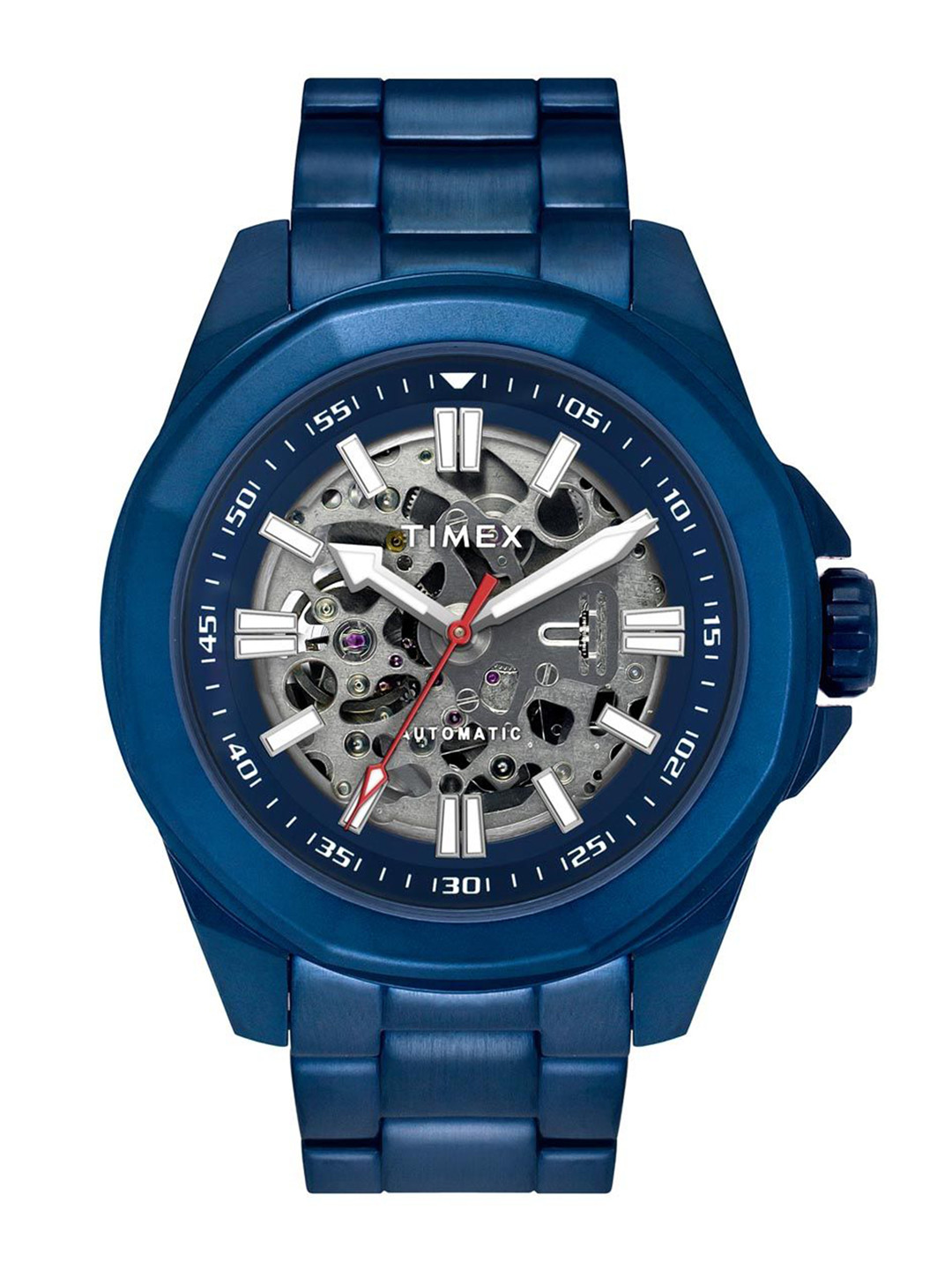 Timex Men Skeleton Dial & Stainless Steel Straps Analogue Automatic Motion Powered Watch TWEG24104