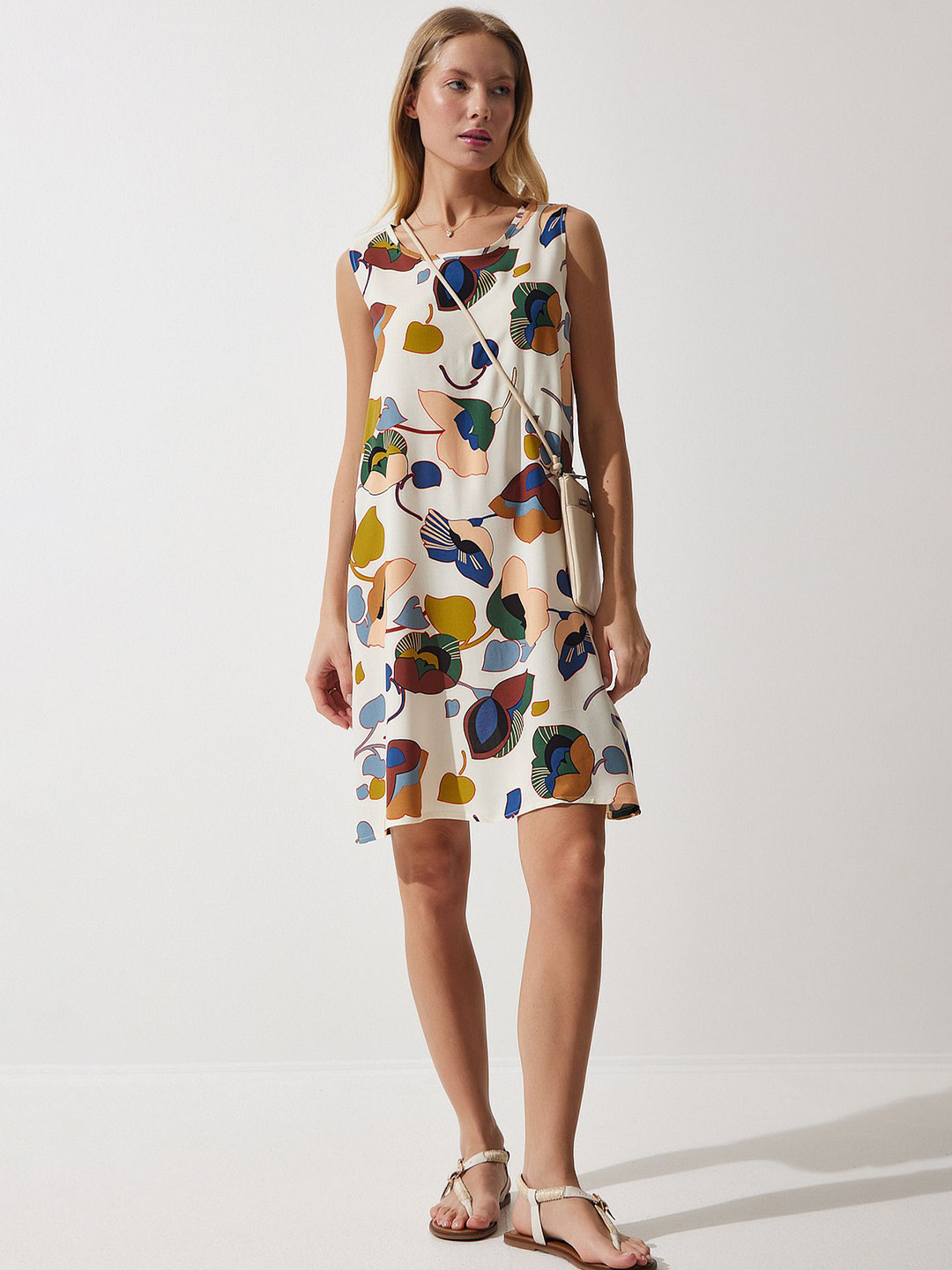 Happiness istanbul Floral Print A-Line Dress