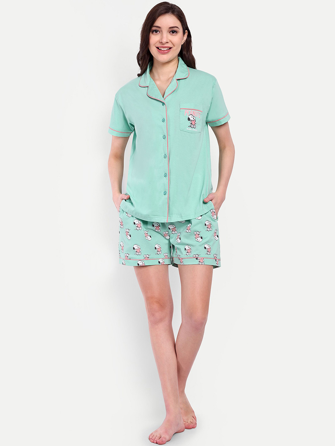 Bedtime story Women Printed Cartoon Characters Night suit