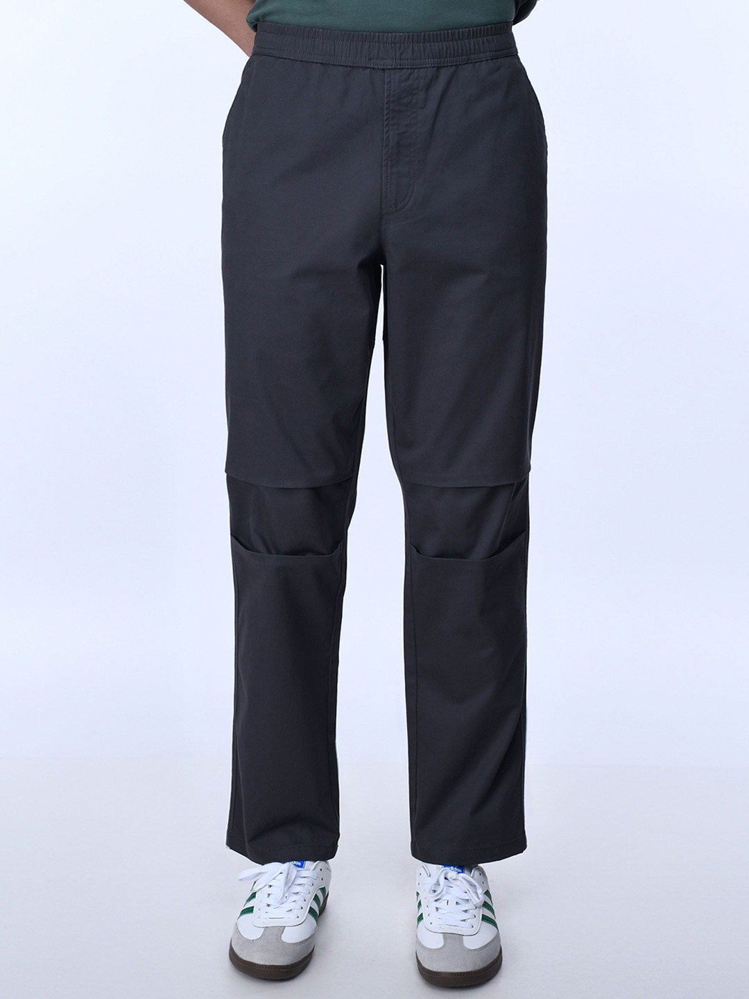 Tailoraedge Men Relaxed full elasticated Trousers