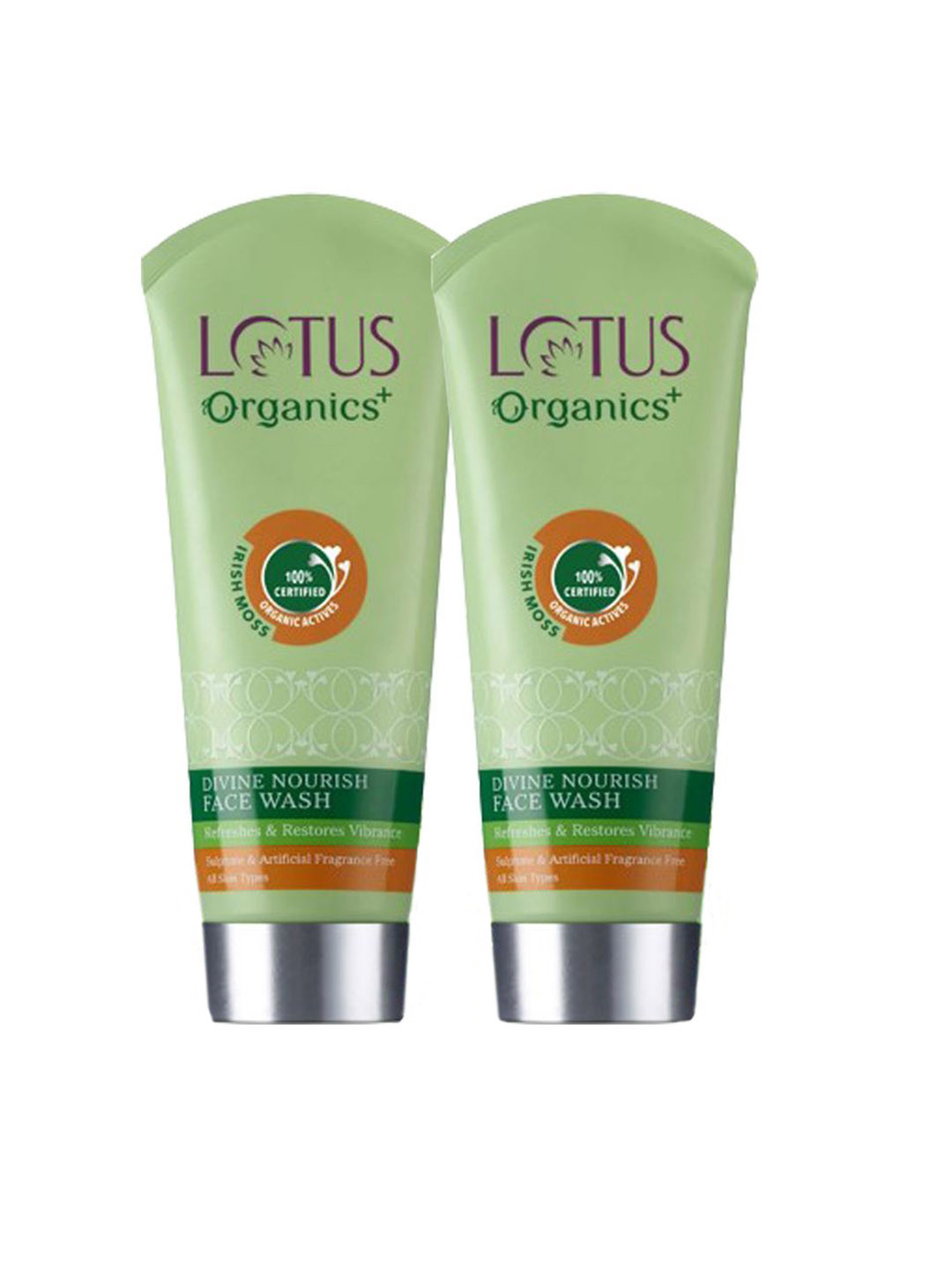 Lotus Organics+ Set Of 2 Divine Nourish Face Wash-100ml Each