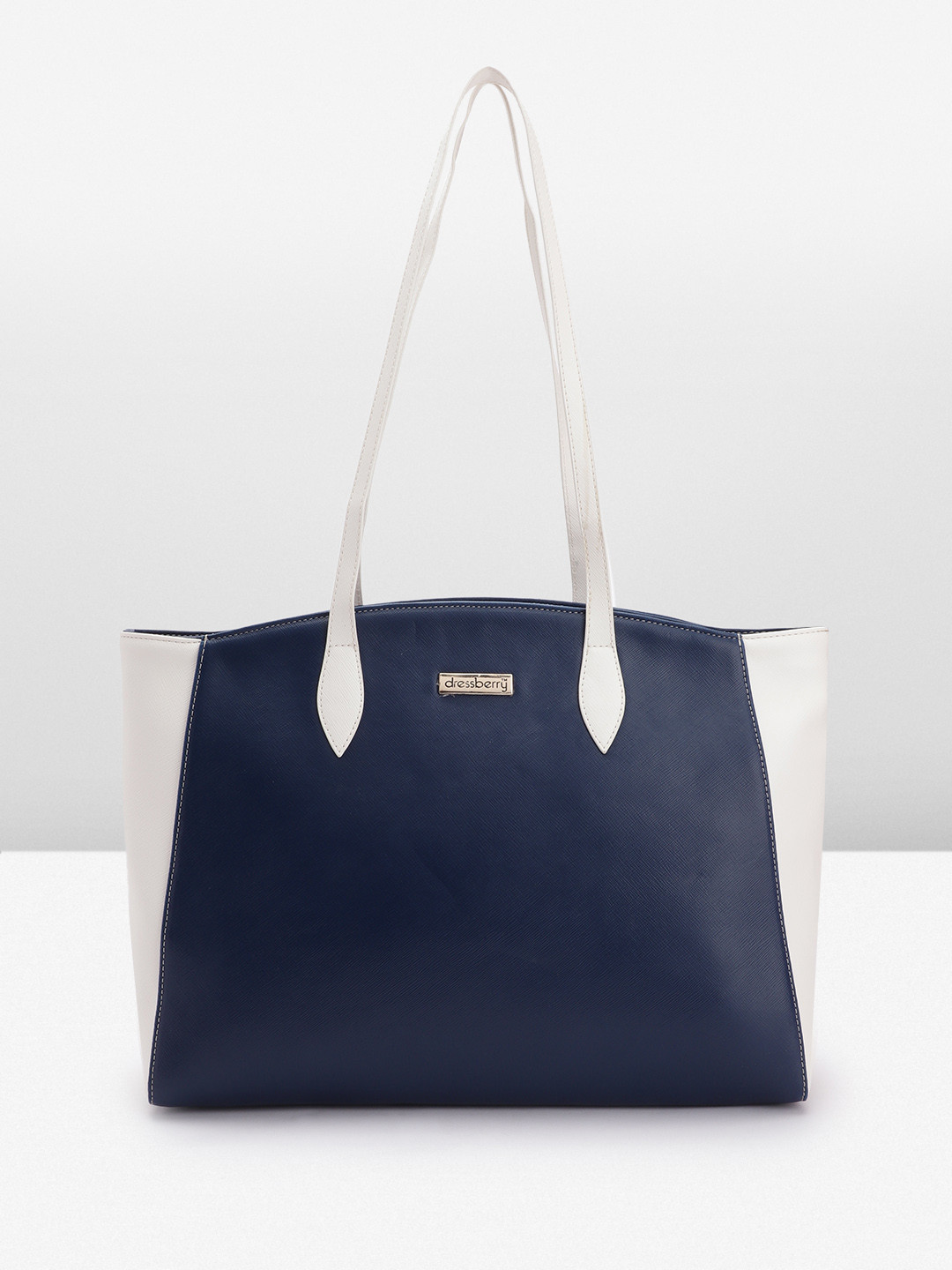 DressBerry Women Colorblocked Laptop Tote Bag