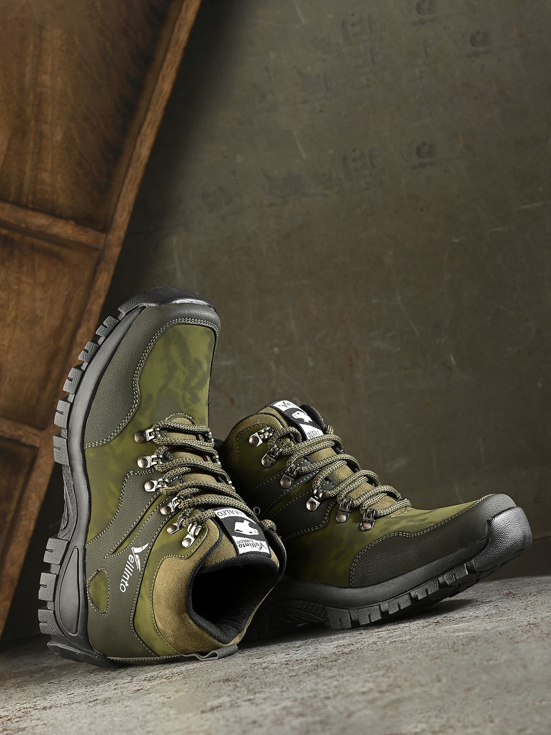 Vellinto GIZMO Men Platform Heeled Biker Boots