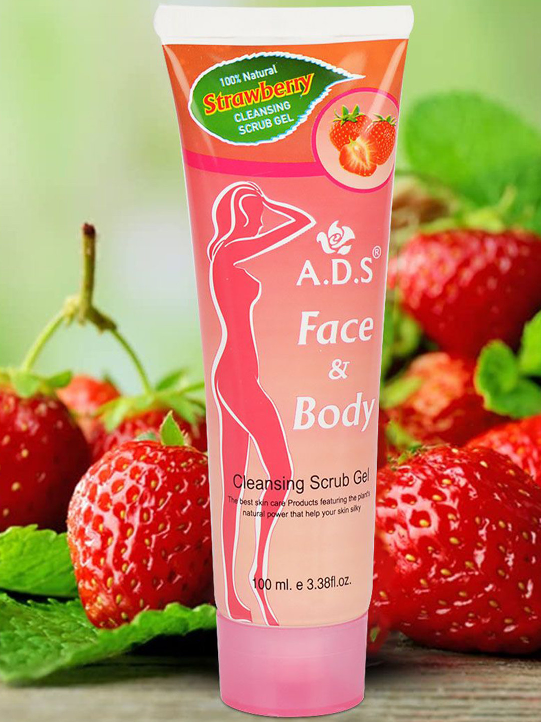 A.D.S Strawberry Face & Body Cleansing Scrub Gel-100ml