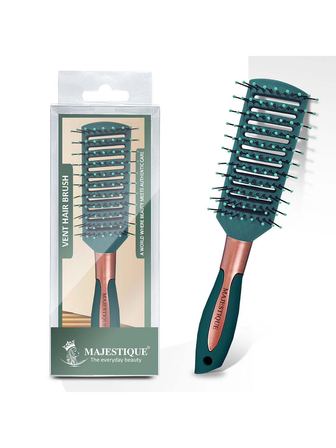 MAJESTIQUE Vented Hair Brush For Blow Drying & Hair-Styling