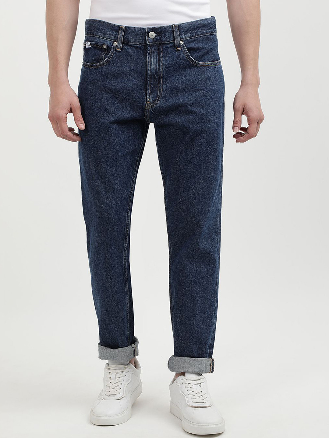 Calvin Klein Jeans Men Tapered Fit Mid-Rise Clean Look Jeans
