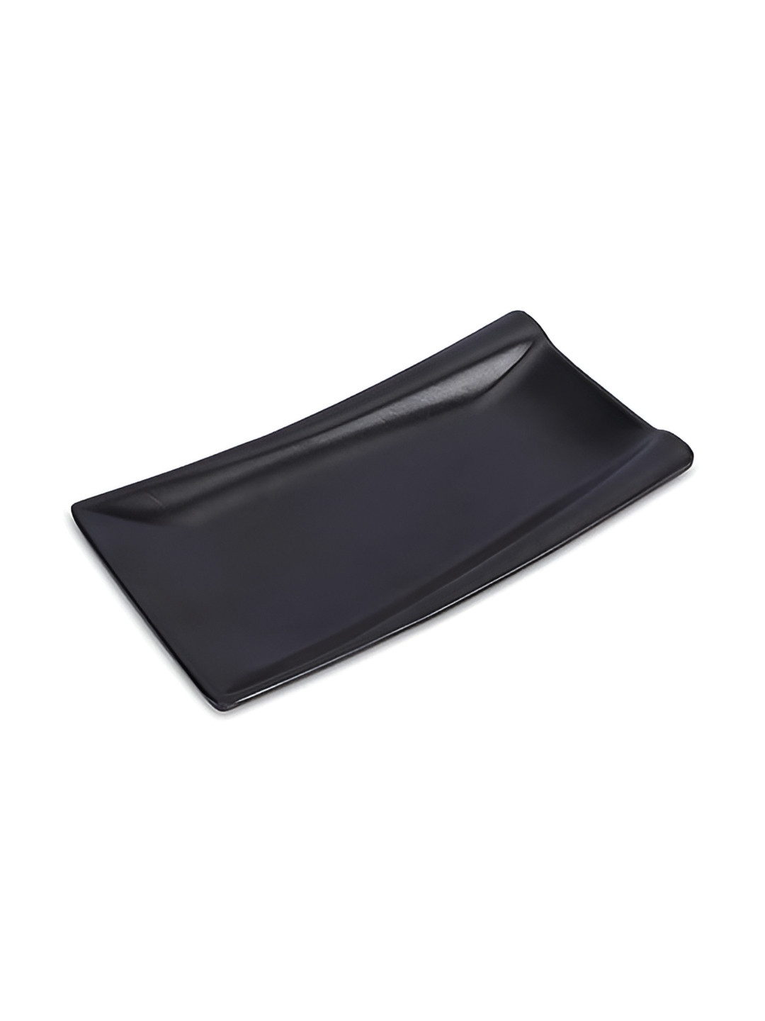 e kysa Black Rectangle Glossy Dishwasher Safe Platter