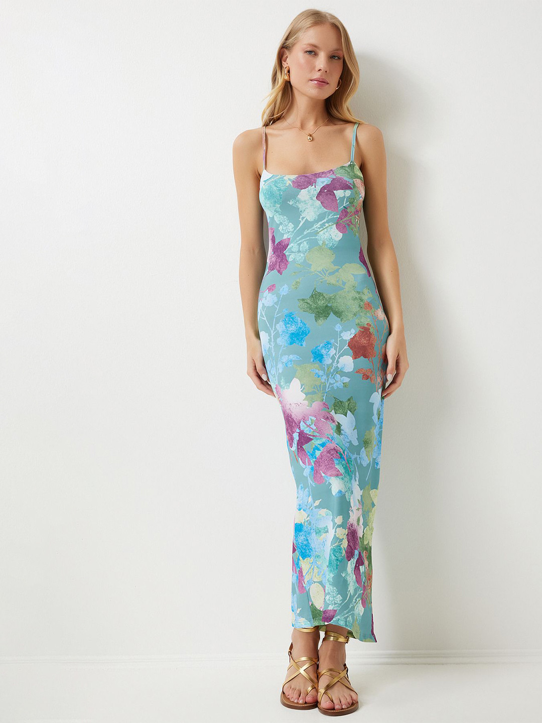 Happiness istanbul Tie and Dye Print Maxi Dress