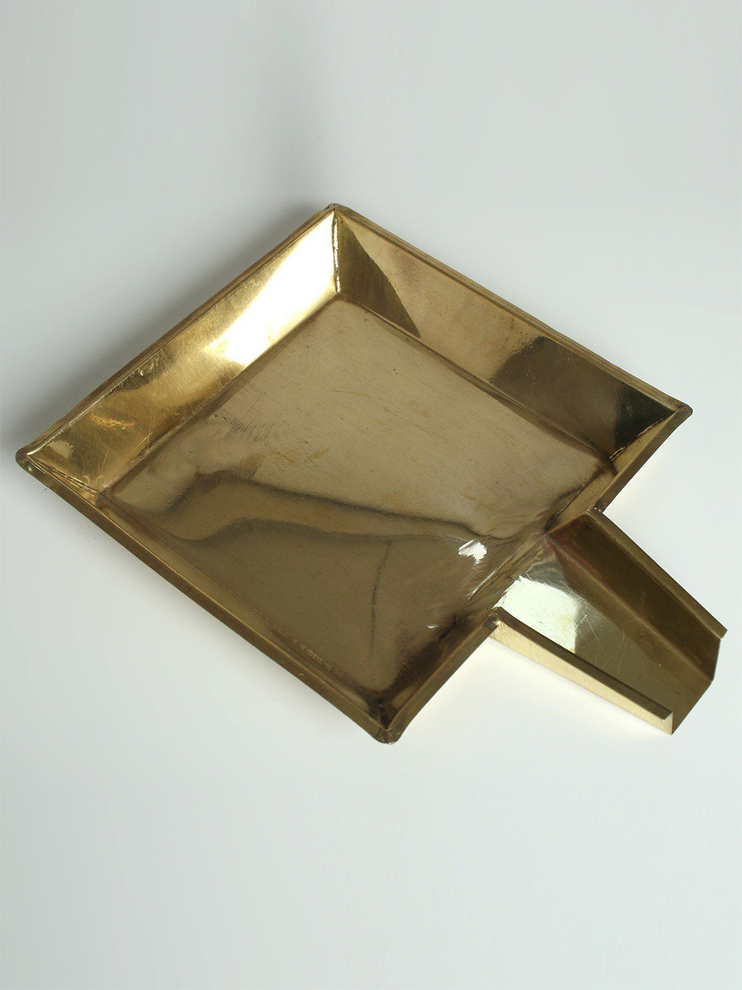 Exotic India Abhisekh Patara Gold-Toned Textured Pooja Essentials