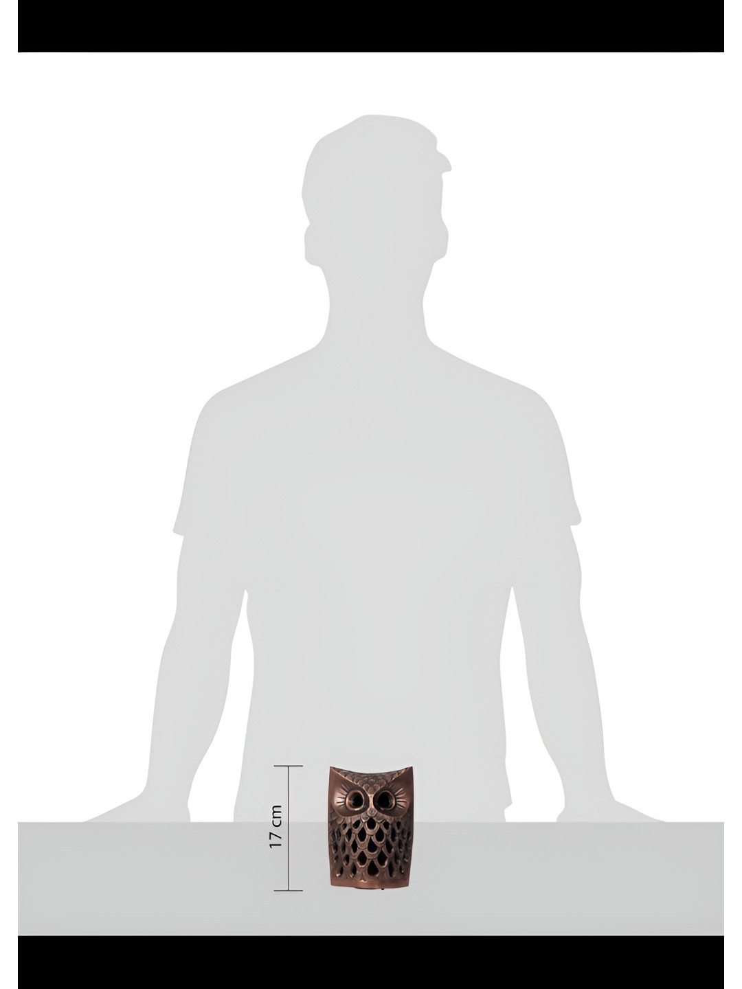 House of Sajja Copper-Toned Candle Holder