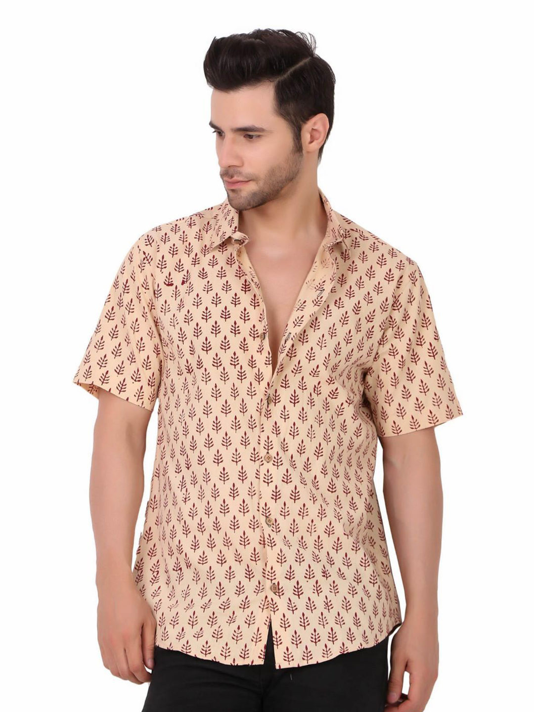MOSHI Men Comfort Opaque Printed Casual Shirt