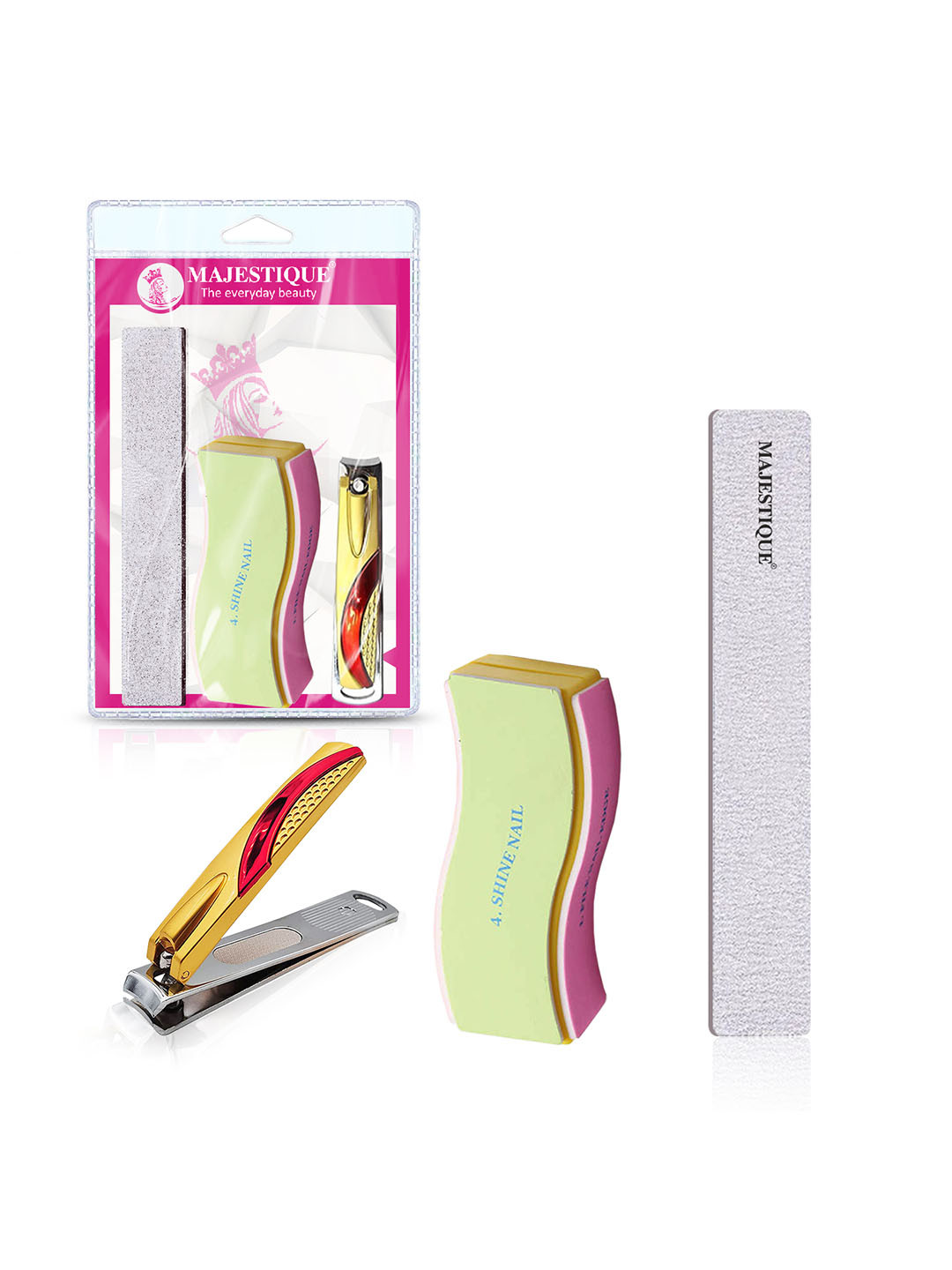 MAJESTIQUE Set Of 4 Nail Clippers Set