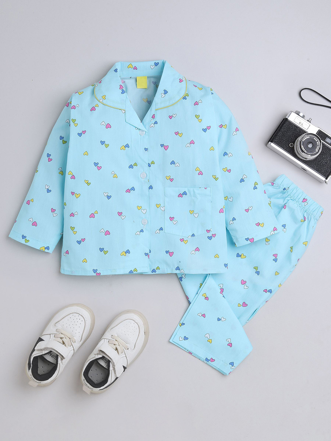 The Magic Wand Boy Geometric Printed Night Suits