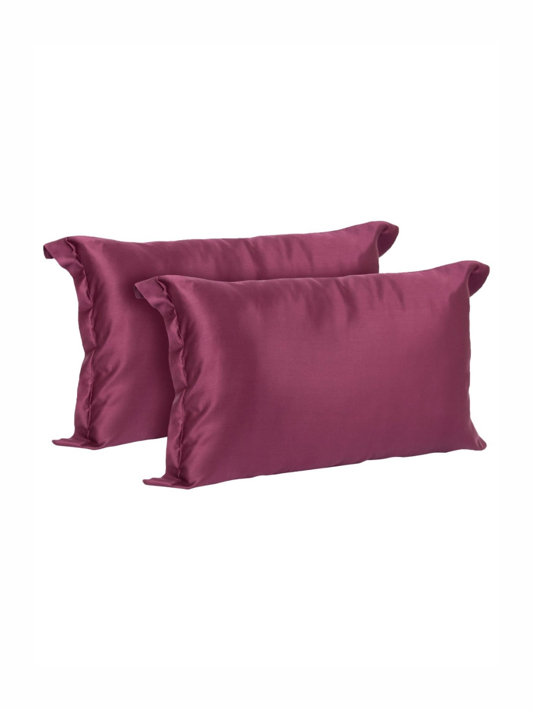 MUSH Maroon 2 Pieces Bamboo Rectangle Pillow Covers
