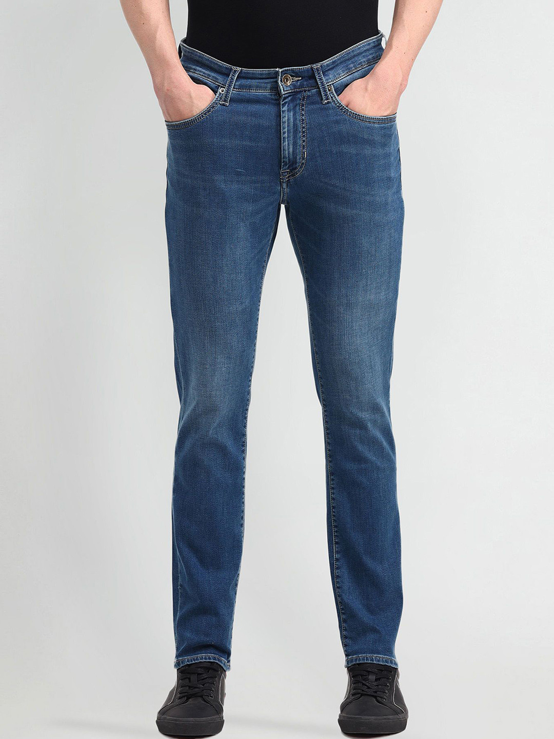 U.S. Polo Assn. Denim Co. Men Prince Tapered Fit Light Fade Stretchable Jeans