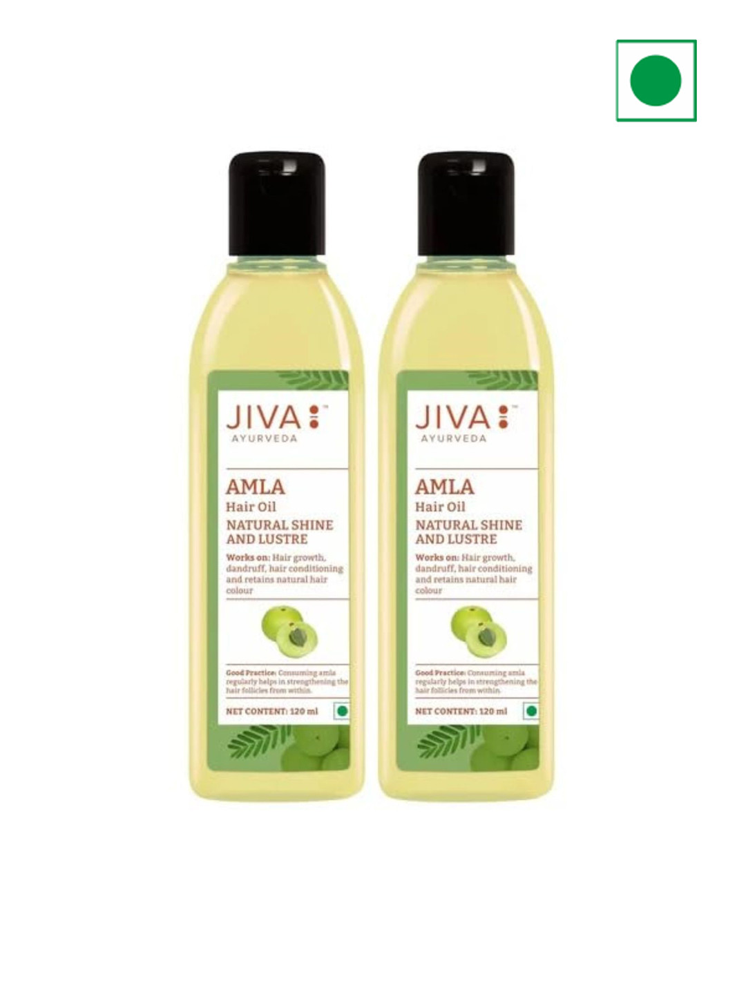 Jiva Set Of 2 Amla Ayurvedic Hair Oil - 120ml Each