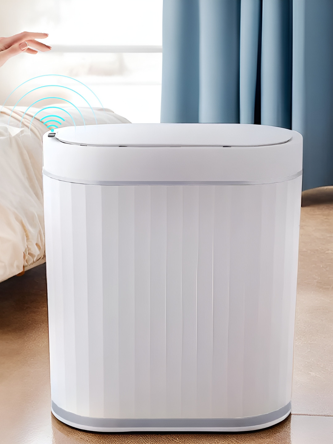 The Better Home White Self-Design Stainless Steel Dustbins - 7 l