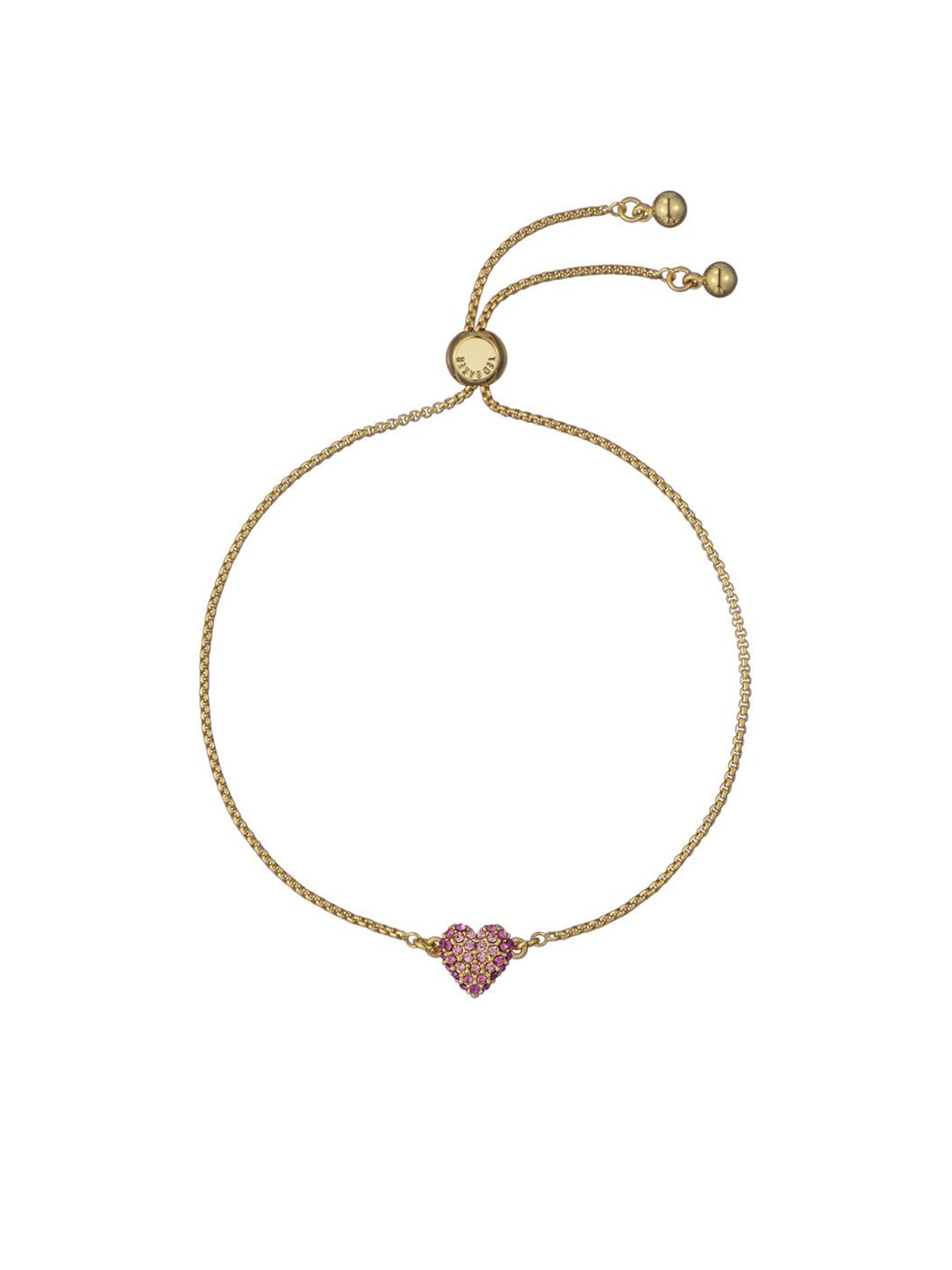 Ted Baker Women Brass Crystals Charm Bracelet