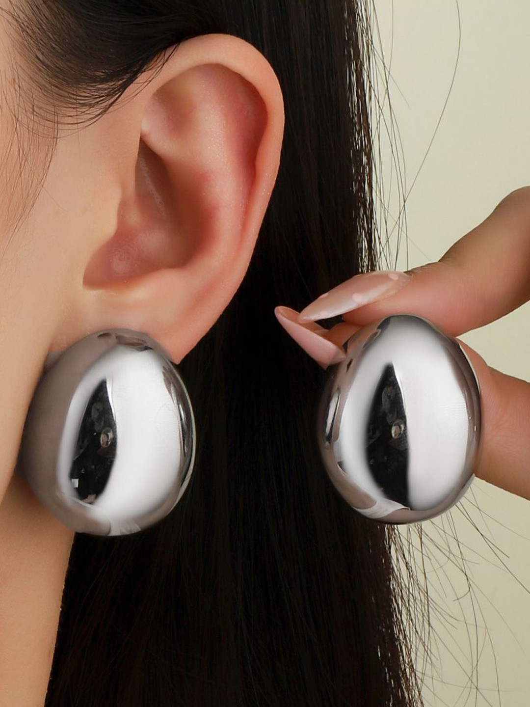 SALTY Convivial Stainless Steel Contemporary Drop Earrings