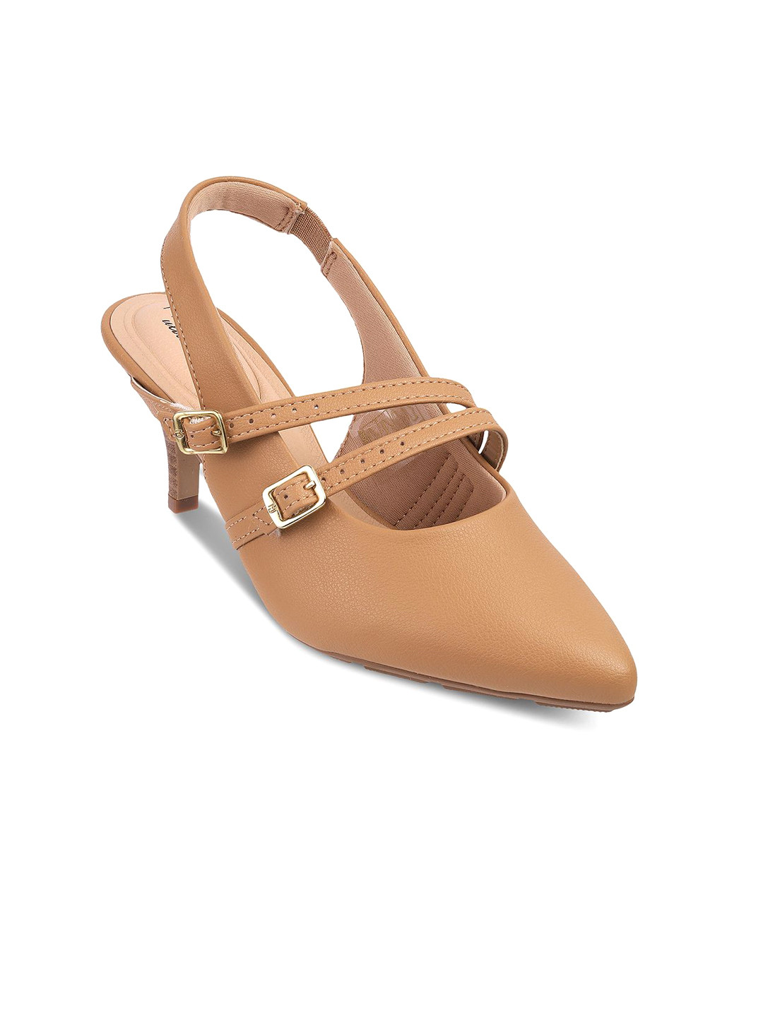 MODARE Women Kitten Heels Sandals with Buckles