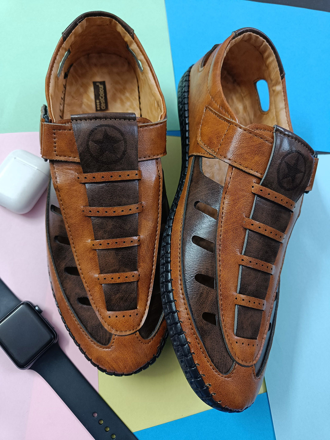 DESI COLOUR Men Synthetic Fisherman Sandals