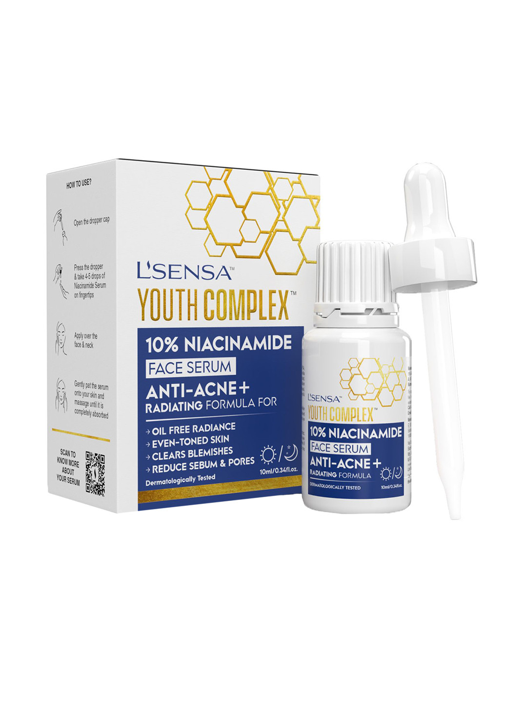 L'SENSA Youth Complex 10% Niacinamide Face Serum - 10 ml