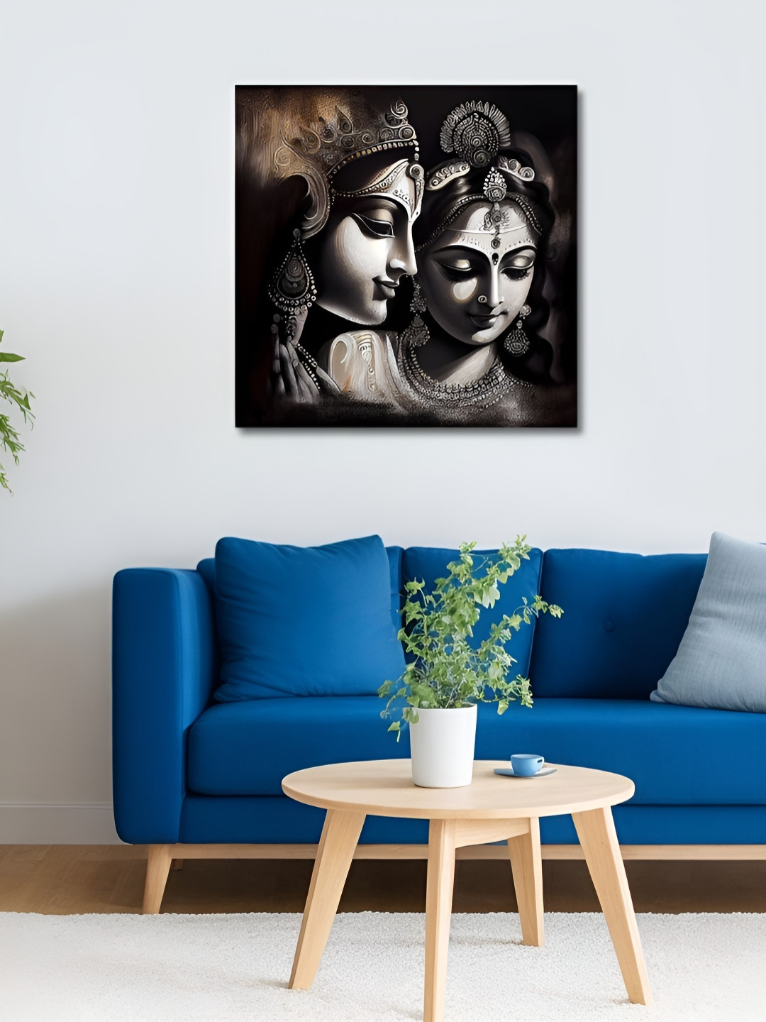 OLIVE TREE Grey & Black Canvas Religious Wall Artr