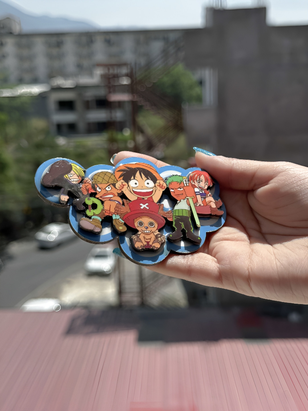 COMICSENSE Red & Blue Printed Anime Fridge Magnet