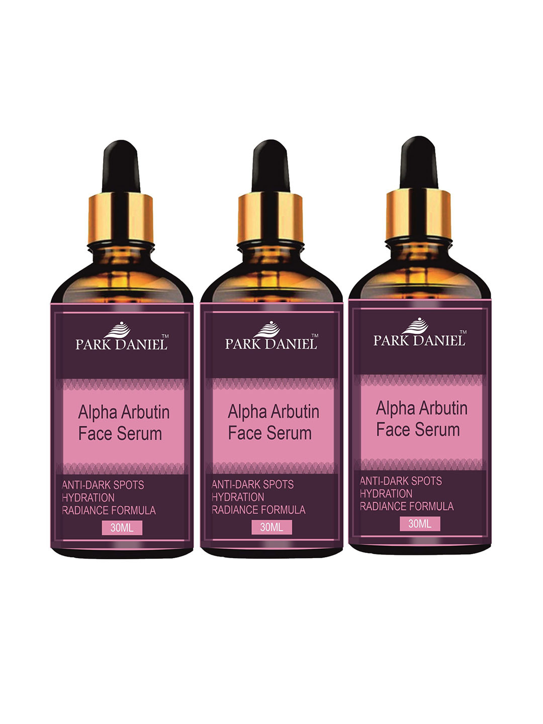 Park Daniel Set Of 3 Alpha Arbutin Face Serum- 30 ml