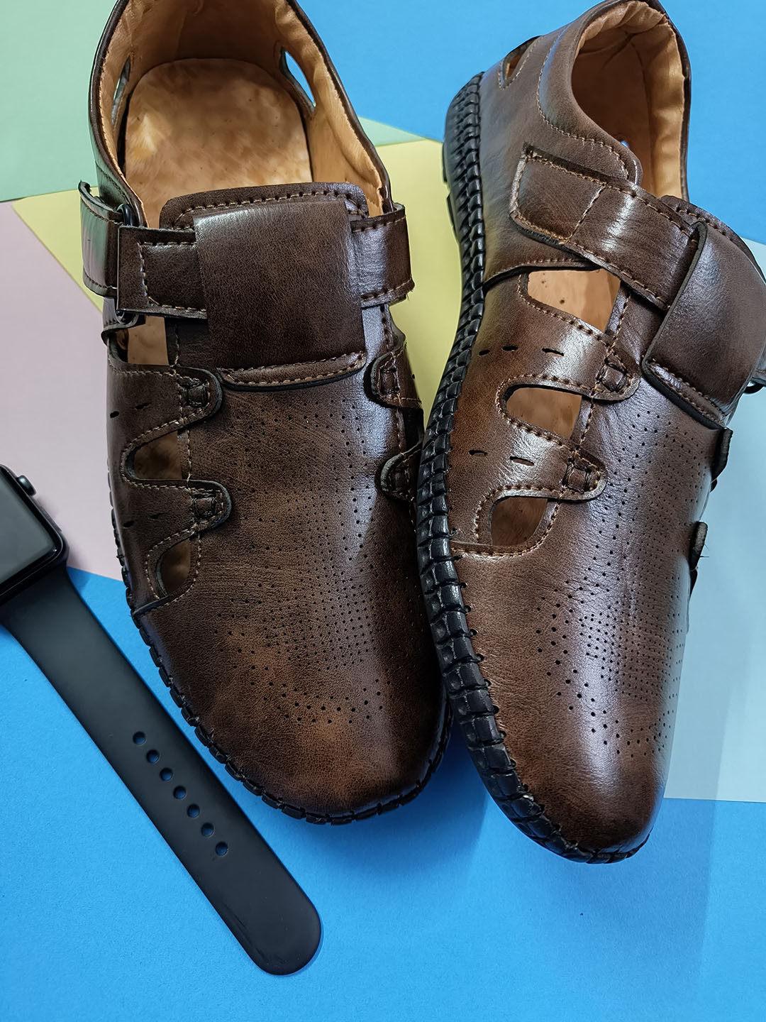 DESI COLOUR Men Synthetic Fisherman Sandals