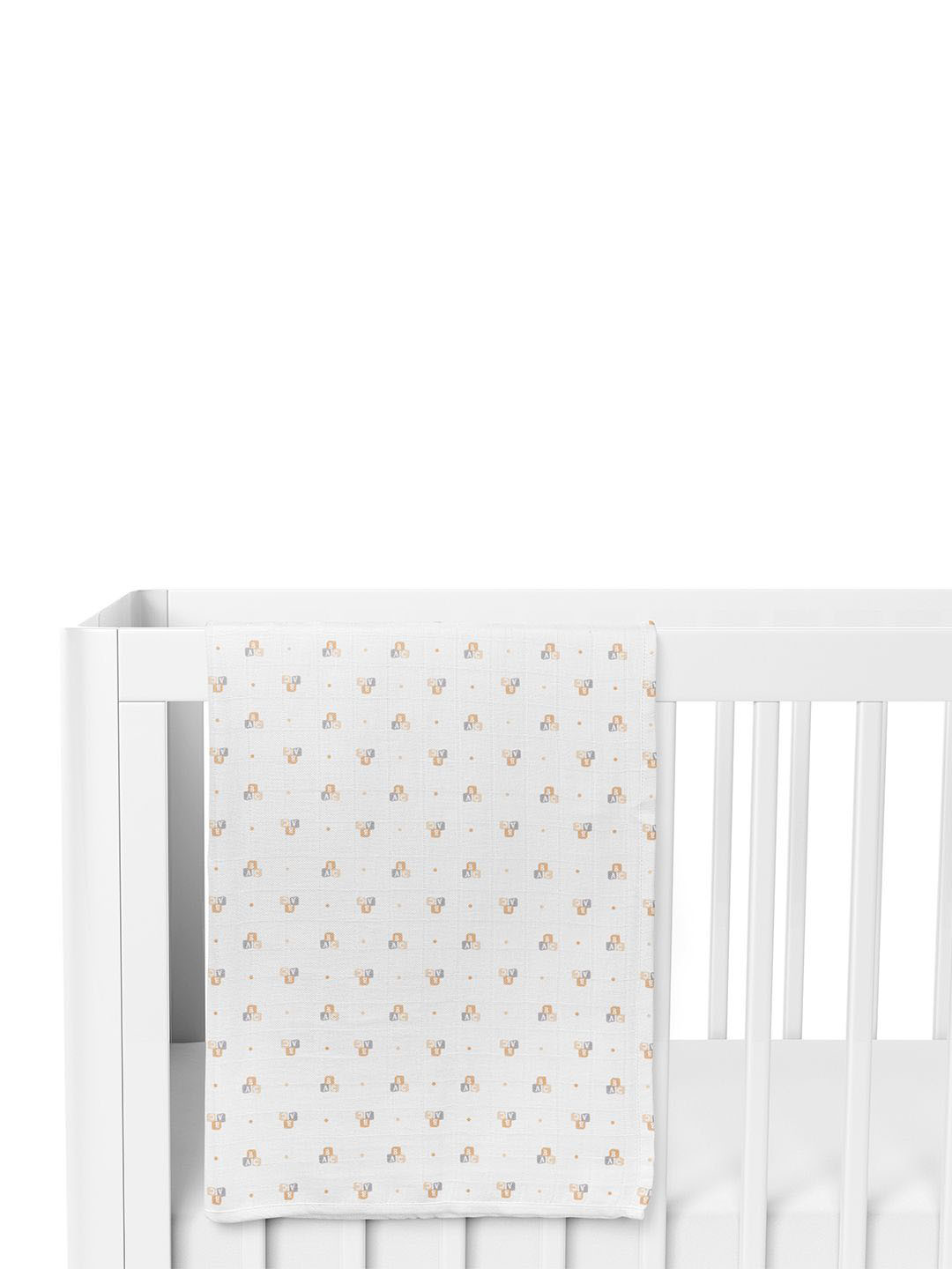 The White Cradle Infants ABC Printed Swaddles