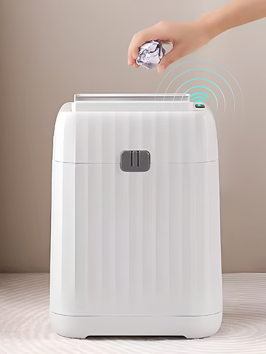 The Better Home White & Grey Automatic  Waterproof Dustbins With Dual Lid - 15 L