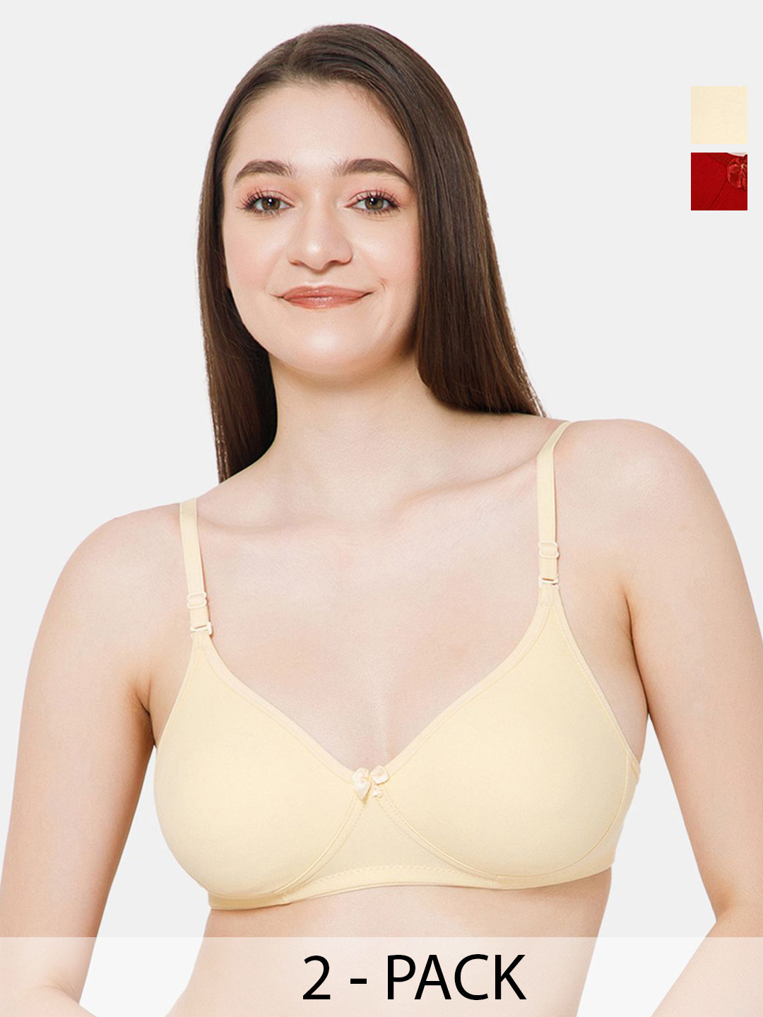 Lady Lyka Pack of 2 Medium Coverage ENTIZER-NU5-MRN-SKN