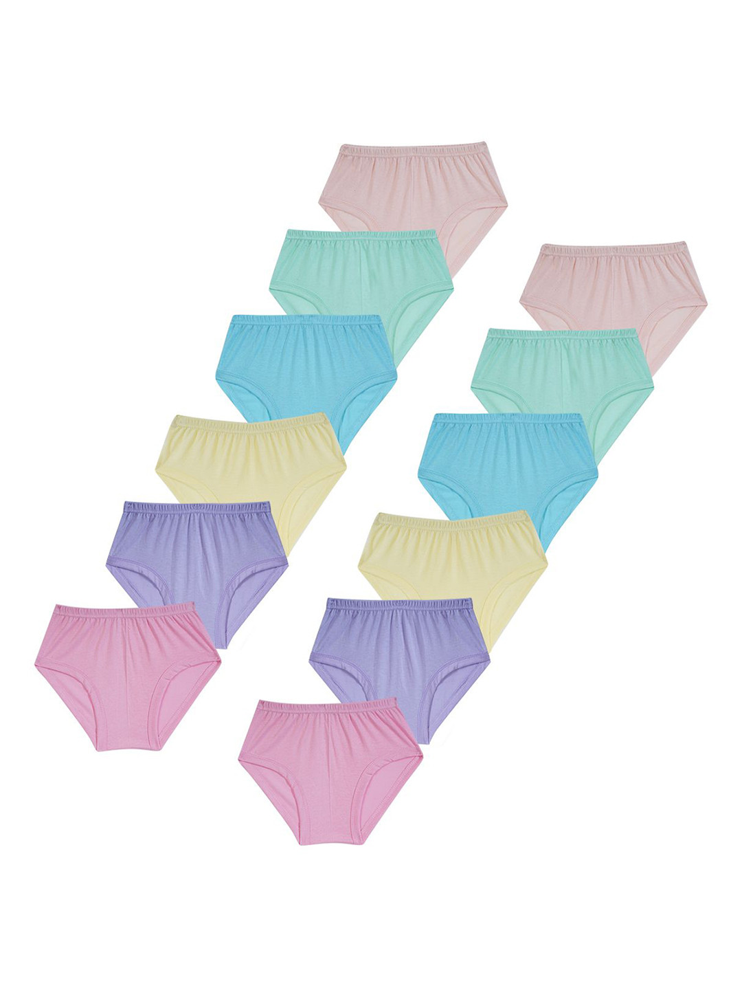 YELLOWDELIGHT Girls 12Pcs Hipster Briefs YD 653 Rose rose kids girls panties 9-12m-12p