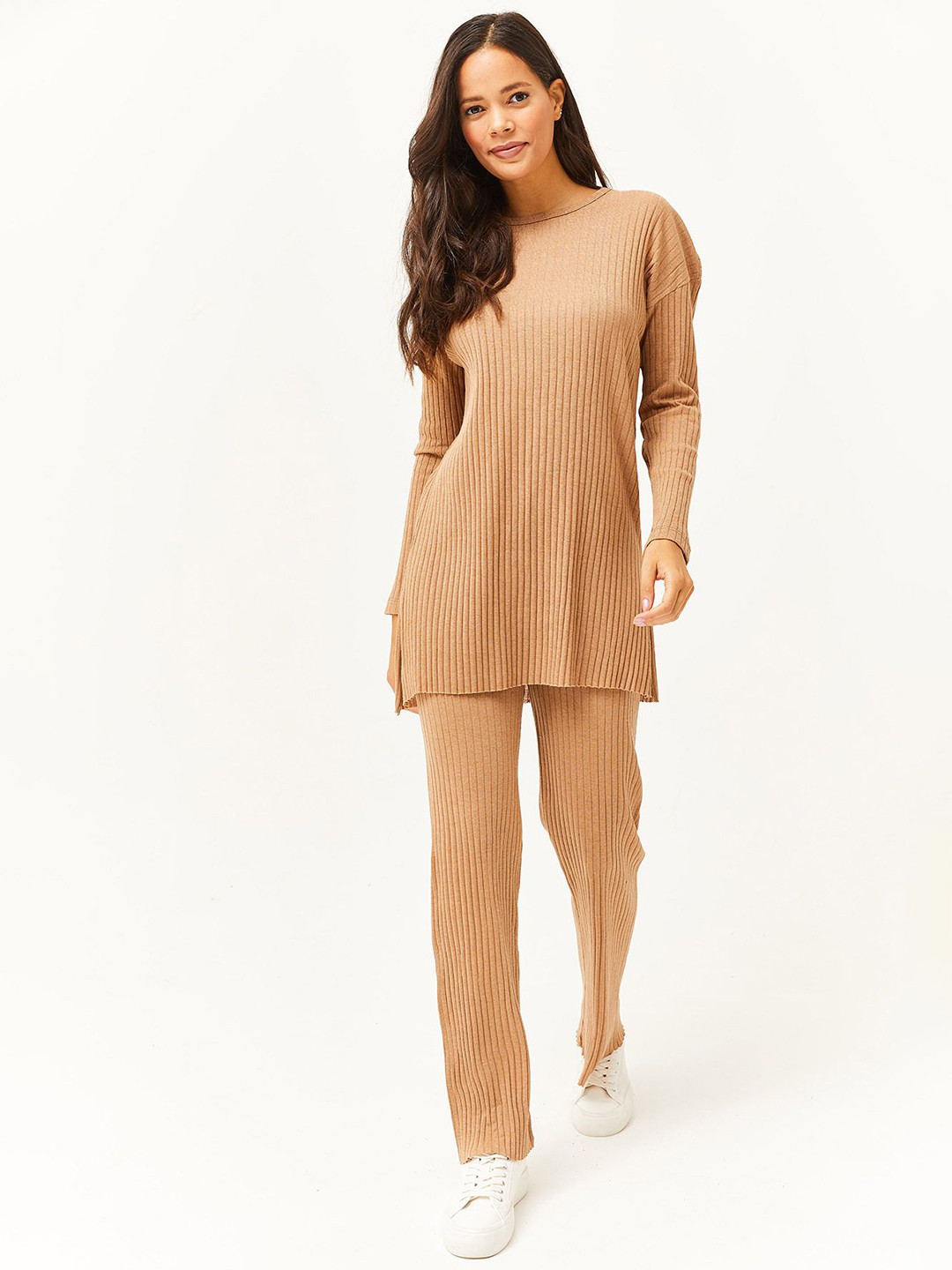 Olalook Ribbed Tunic With Trousers