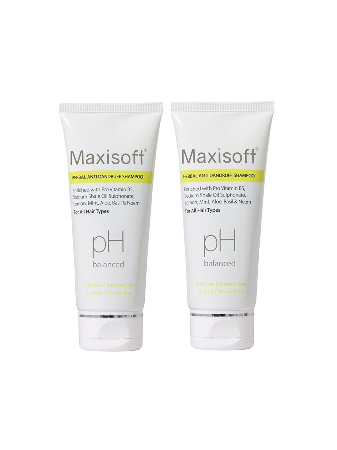 Maxisoft Set Of 2 pH Balanced Herbal Anti-Dandruff Shampoo- 100 ml Each