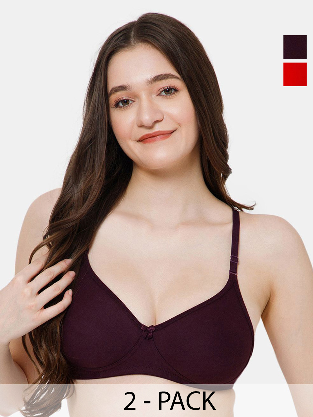 Lady Lyka Medium Coverage Pack of 2 Bra