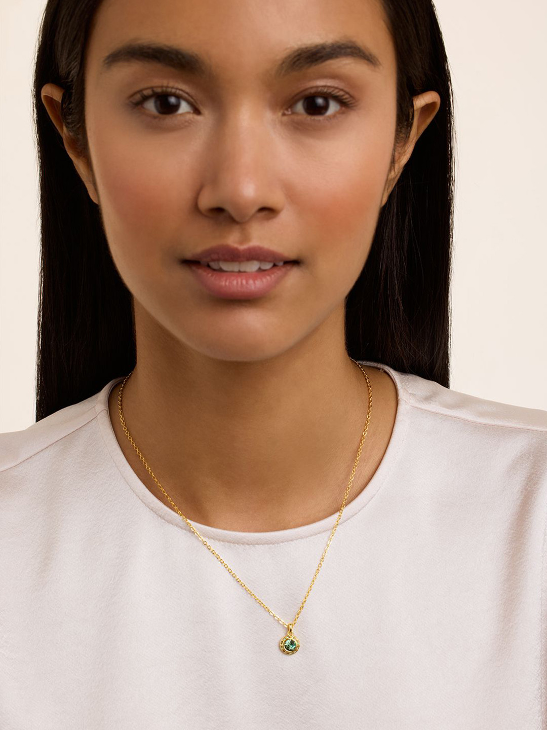 Ted Baker Crystal Studded Pendant With Chain