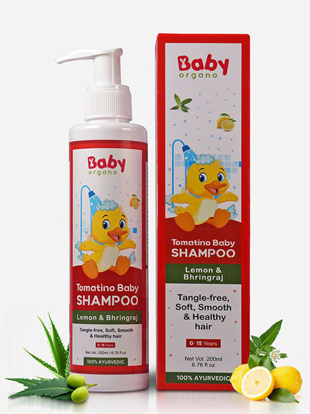 BABYORGANO Set Of 2 Tomatino Baby Shampoo - 200ml Each
