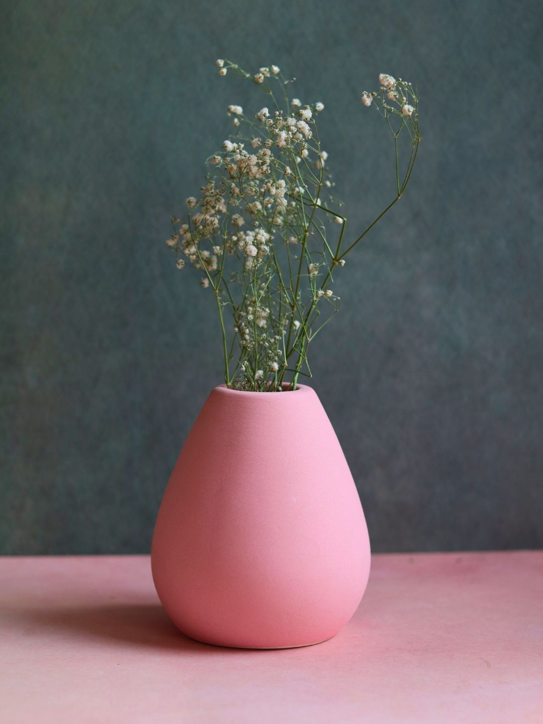WEAVING HOMES Esoteric Pink Ceramic Flower Vase