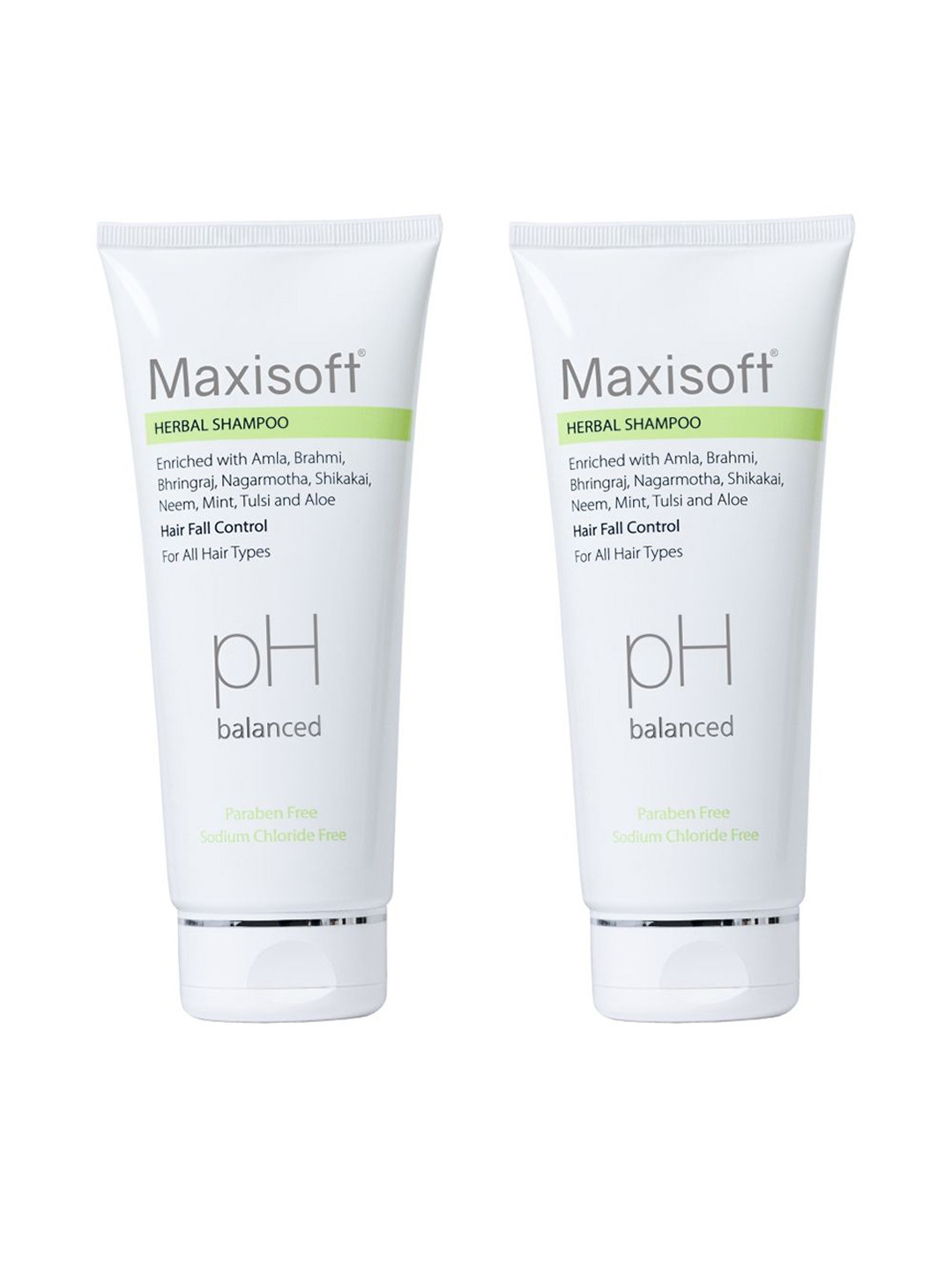 Maxisoft Set Of 2 Herbal Shampoo- 100ml Each