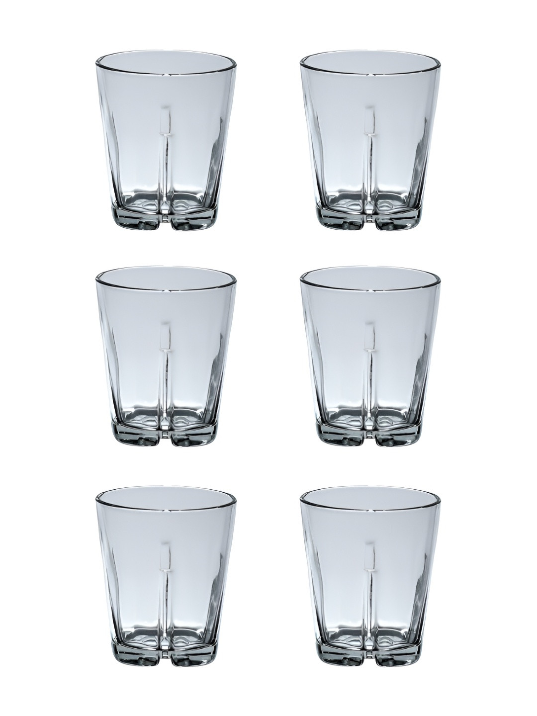 Aura Transparent 6 Pieces Textured Bar Glass 300ml