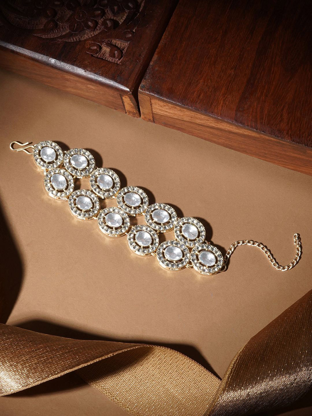 TEEJH Ziya Gold-Plated Silver Wraparound Bracelet