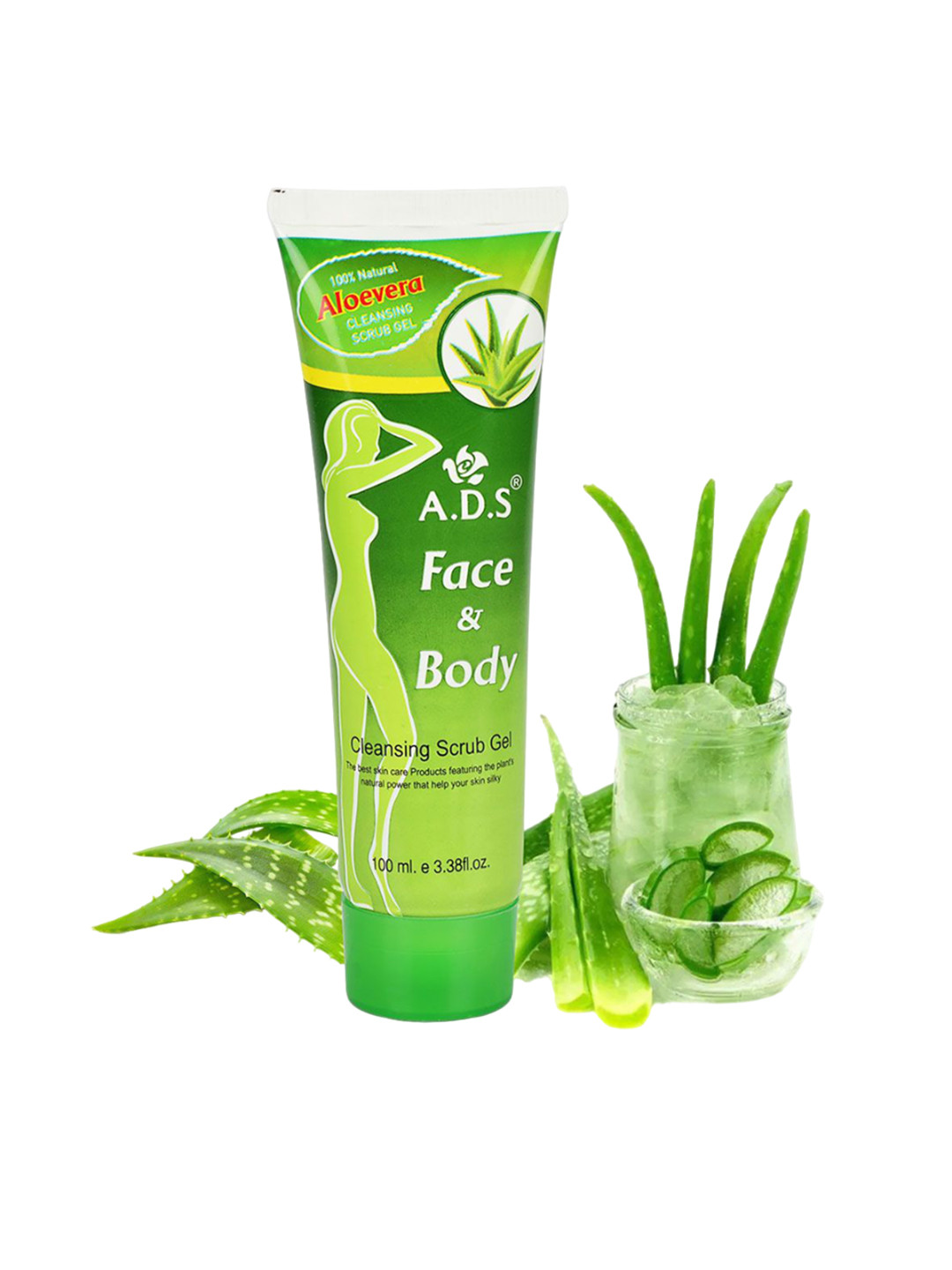 A.D.S Aloevera Face & Body Cleansing Scrub Gel-100g