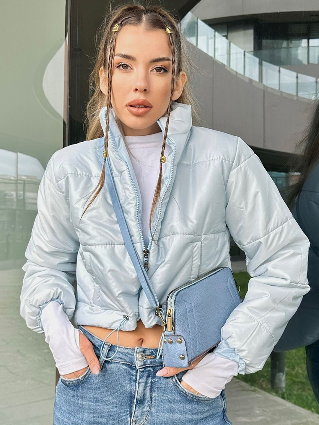 Trend Alacati stili Crop Puffer Jacket