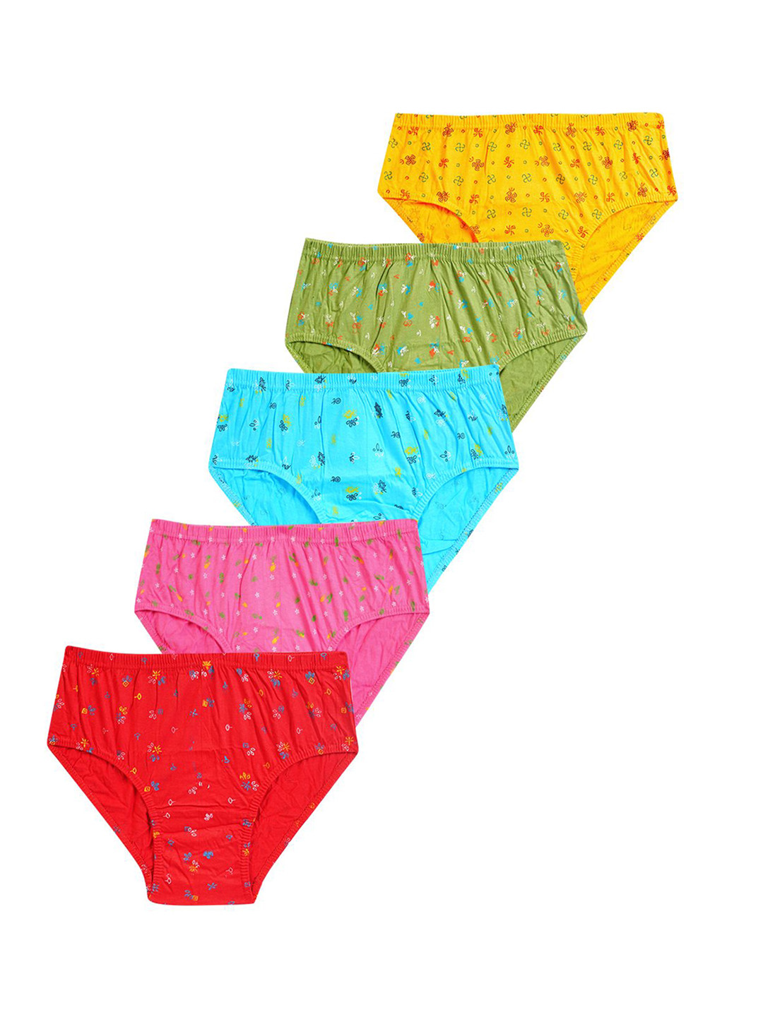 YELLOWDELIGHT Pack Of 5 Printed Hipster Briefs YD 644 Kiruthika (g) lte Pantes 9-10y-5p