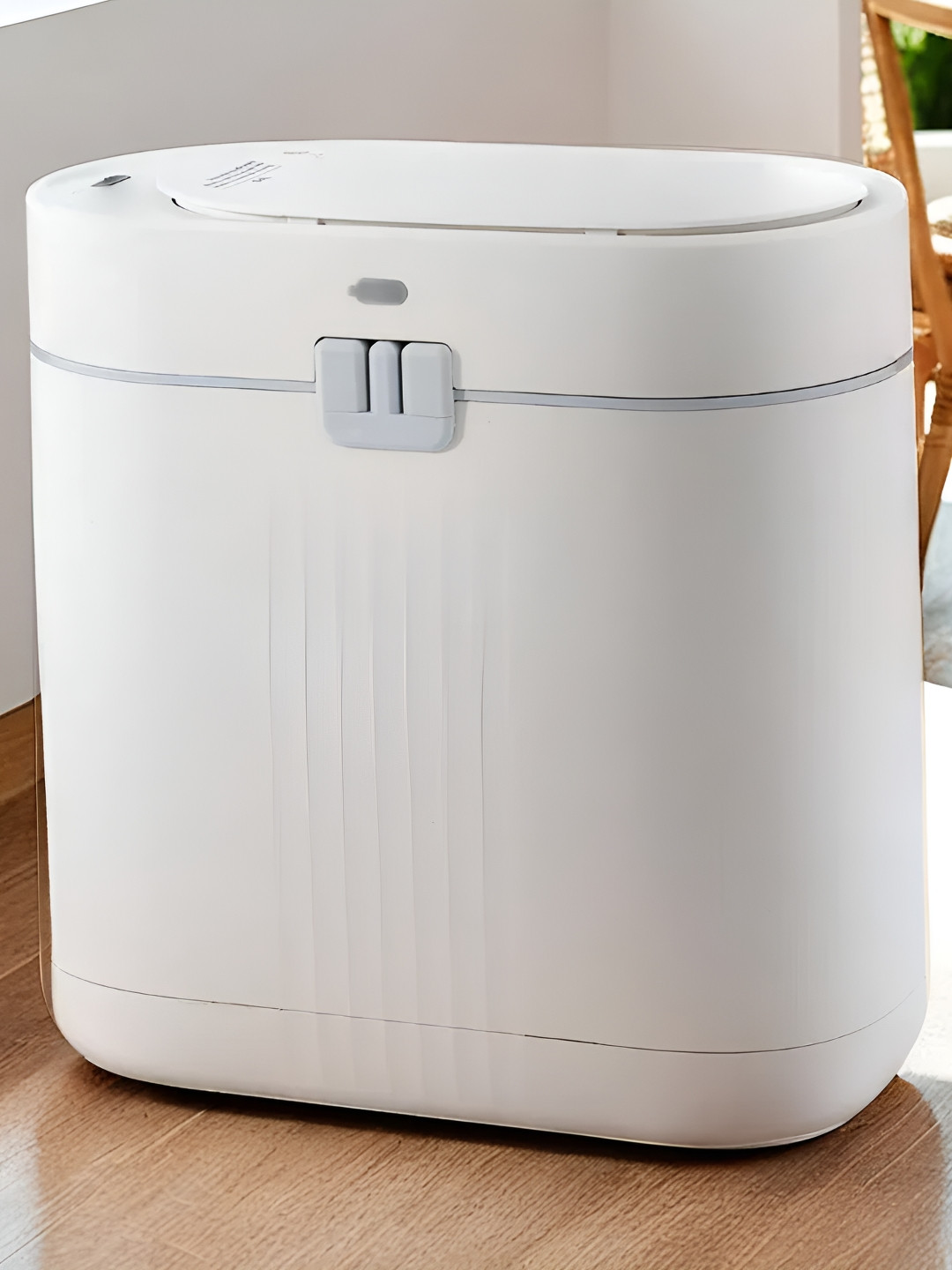 The Better Home White & Grey Automatic Sensor Dustbins With Dual Lid- 10 L